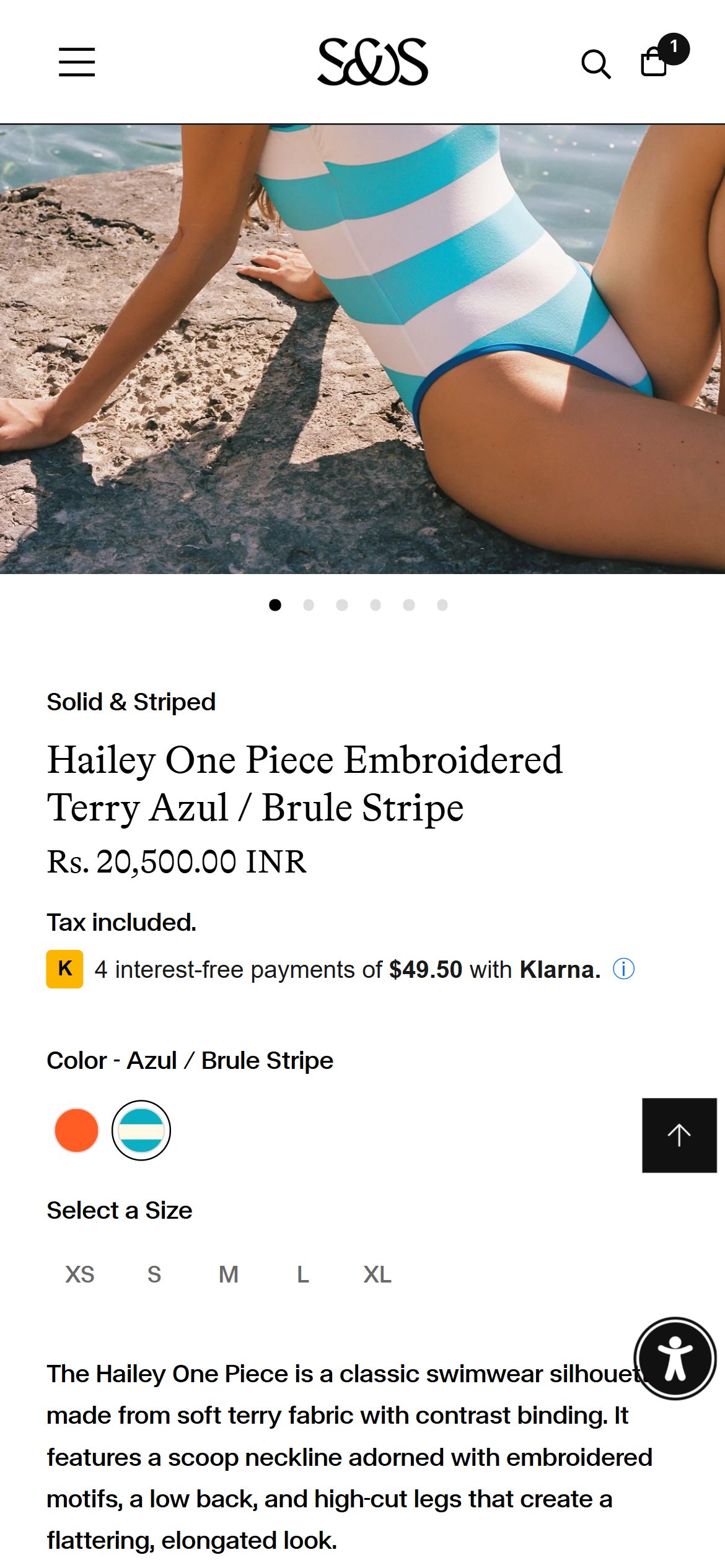 Solid & Striped — Klarna BNPL on PDP